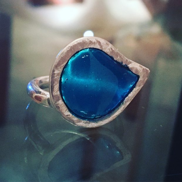 00147 Bague argent 925 et résine