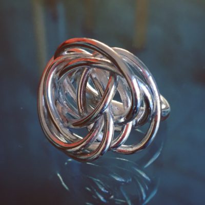 00302 Bague « Tourbillon » argent 925