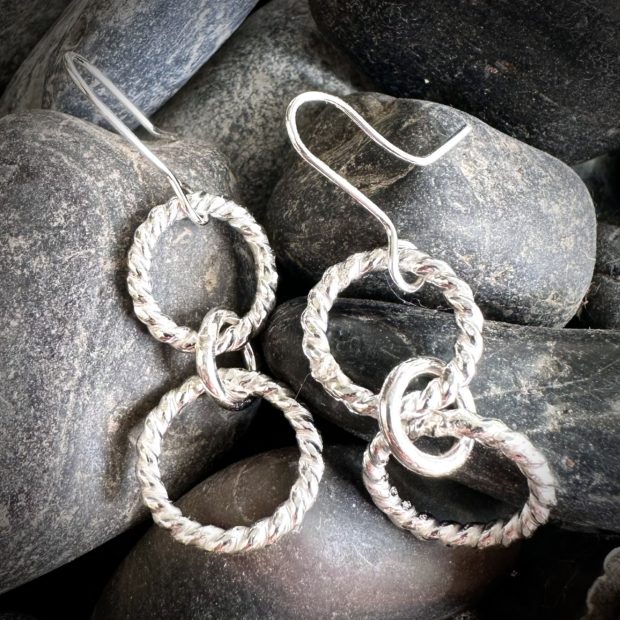 557 Boucles d’oreilles argent 925