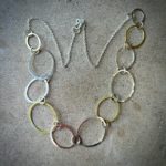 576 collier argent 925 et laiton